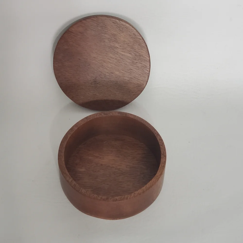 Round Wooden Jewelry Gift Box